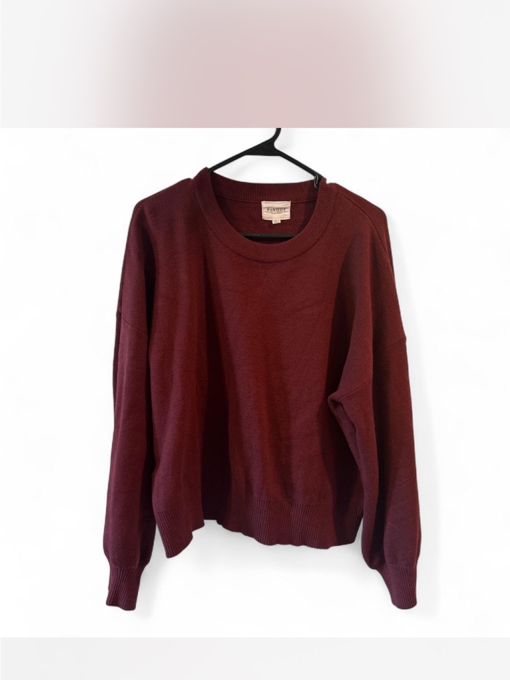 Women's Crewneck Sweatshirt in Deep Burgundy
